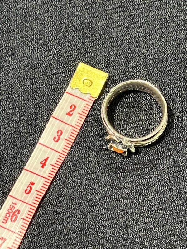 Sterling Silver Gemstone PZ Ring ----- Made in Israel