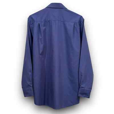 blue purple dress shirt Hisdern Wrinkle-resistant Purple Dress Shirt and Paisley Tie 2XL main image 1