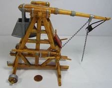 F.A.O. Schwarz Besieged Castle Working Trebuchet...Missing Wheel/Broken-see pics