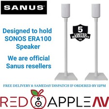 SANUS WSSE12 Speaker Stands for Sonos Era 100 White Pair FREE Delivery