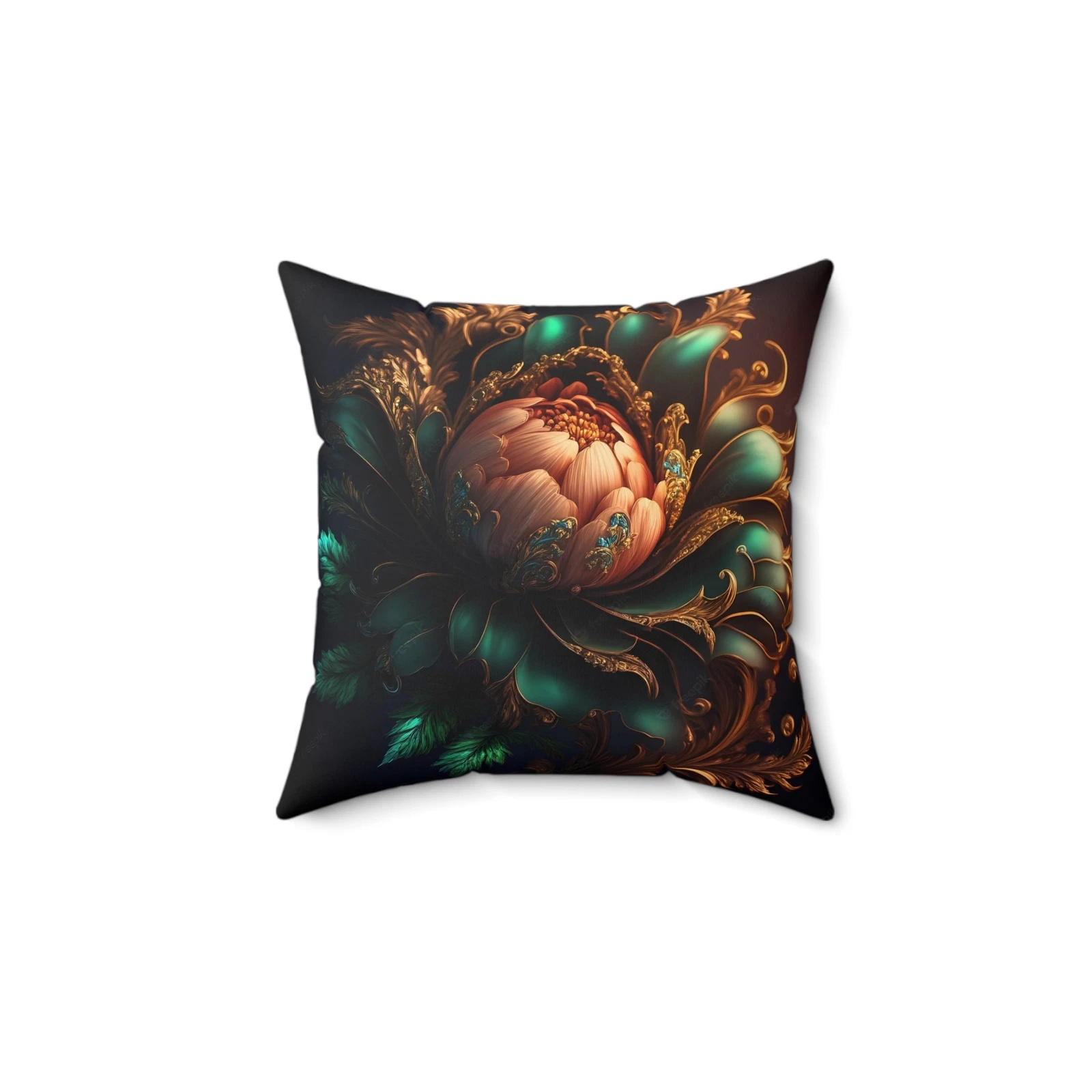 Floral Pillow, Elegant Home Decor, Modern Couch Accent, Gift Pillow, Throw