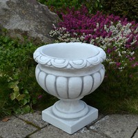 Blumentopf Pflanztrog Pflanzgefäß 32 Cm 17 Kg 5 Liter Grau Beton Frostsicher