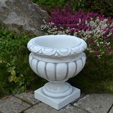 Vaso da fiori trogolo per piante fioriera 32 cm 17 kg 5 litri grigio cemento ...