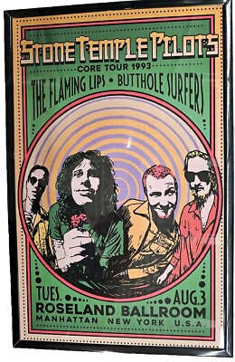 Stone Temple Pilots, Framed Concert Poster Roseland NYC | eBay