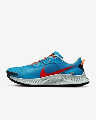 DA8697-400 Nike Pegasus Trail 3 Laser Blue Habanero Rot Herren Schuhe Laufschuhe