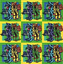 Spy vs Spy X9 by Crisis Chris BLOTTER ART perforated tabs psychedelic