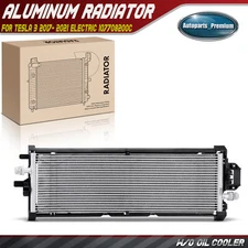 Radiator w/Mount Bracket for Tesla 3 2017 2018 2019 2020 2021 Electric Crossflow