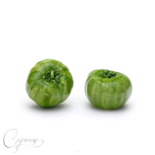 Bassano Ceramic Salt And Pepper Shaker 7 Cm High Tomatoes 3D Design New