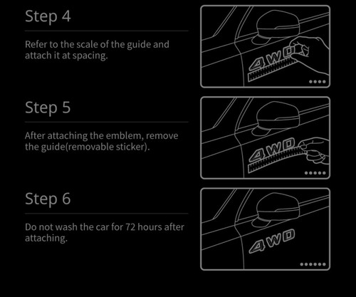 3G Brenthon Hood Trunk Fender Wide Emblem Matt Black For 2016~2024+ Kia Sorento - Picture 19 of 21