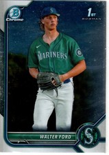 Walter Ford Seattle Mariners 2022 Bowman Draft Chrome 1st Bowman