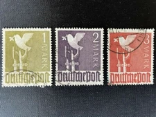 1947-48 Germany SC #574-#576 3M Reaching for Peace, Scott Values $21.60  (#20) 