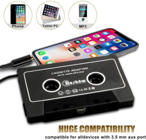 Reshow Cassette to Aux Adapter with Premium Car Audio Stereo for ipod,MP3,MP4 - Picture 4 of 7