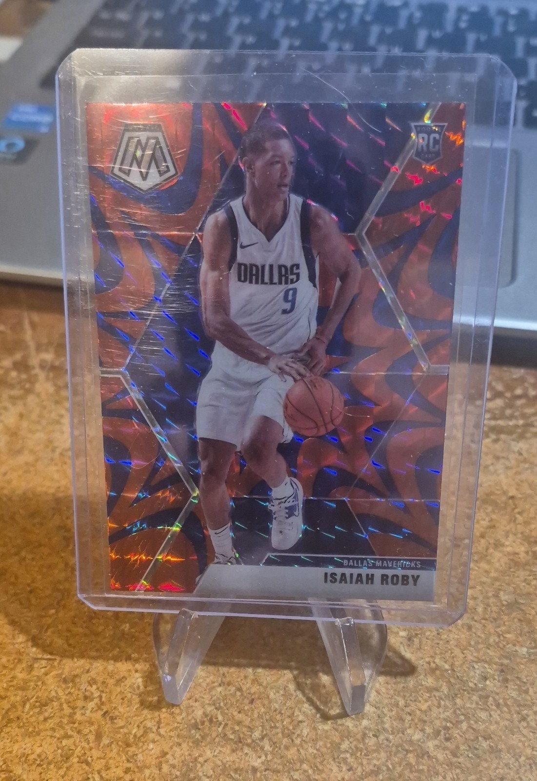 2019-20 Panini Mosaic - Rookies Isaiah Roby #232 Reactive Blue Prizm (RC)