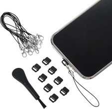 10 PCS USB C Anti Dust Plug C Cover Cap Phone Type C Dustproof black 