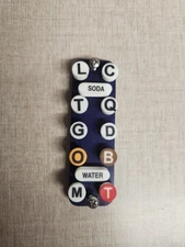 WUNDER-BAR 12 Button Top Plate W/Button Caps And Mounting Screws. 