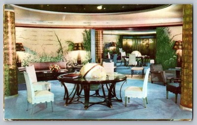 Postcard - Lobby Del Hotel Bamer, Mexico, D. F.