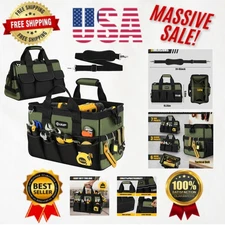 Heavy Duty 15-Inch Tool Bag with 16 Pockets - Ultimate Organization for Tools