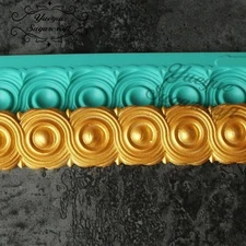 Baroque Silicone Mold Fondant Cake Border Sugarcraft Clay Plaster Decor Tool
