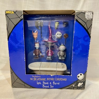 NECA The Nightmare Before Christmas Lock Shock & Barrel Boxed Bathtub Set *READ*