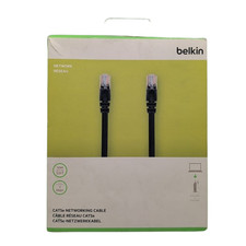Belkin 10m CAT5e Ethernet Patch Cable RJ45 Snagless Black Network Cord 100MHz