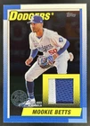 2025 Topps Mookie Betts 1990 Baseball Relics Patch Black #/10 Dodgers