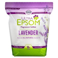 Saltworks Ultra Epsom Lavender Bath Salts, 18 lb Bag - Magnesium Sulfate