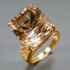 Gemstone 14 ct+ Natural Smoky Quartz Ring 925 Sterling Silver Size 6 /R474013
