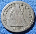 A 1856 O Seated Liberty Silver Dime, New Orleans, Nice Coin