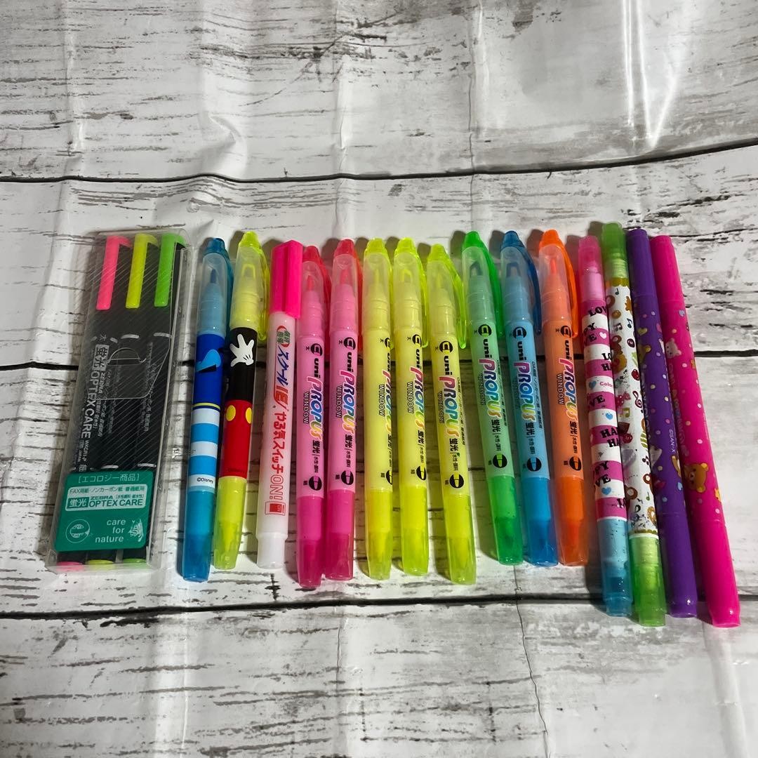 UNI PROPUS 10 highlighters, 4 zebra highlighters, etc. #0fcb