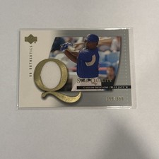 2003 Carlos Delgado UD Athletics Star Quality #SQCD Game Worn Jersey Patch /350