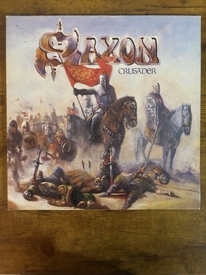 Saxon Crusader LP 1984 UK Original Carrere CAL 200 Vinyl VG+ w/ Inner Sleeve