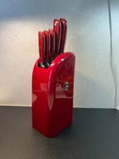 Set coltelli da cucina Berkel e ceppo portacoltelli- edizione classic line rossa