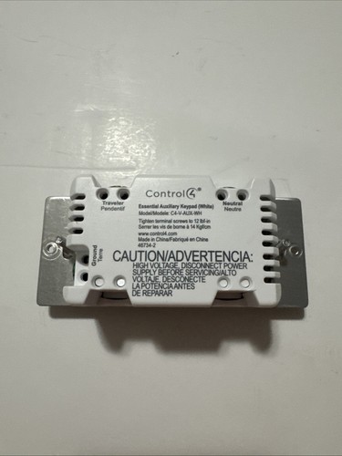 White Control4 Auxiliary Keypad Dimmer - C4-KA-SW - White Control 4 - Picture 3 of 5