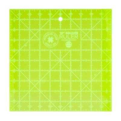 Acrylic Quilting Ruler, 10'' x 10'' | Square Ruler for Sewing, Measuring and ...