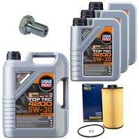 MotoröL Filter Set 4200 5W-30 Liqui Moly 8 Liter + Schraube FüR BMW 5Er 7Er 8Er