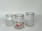 Mini Glass Dairy Jar Bottle Lot Knowlton’s Advertising Sample Vintage
