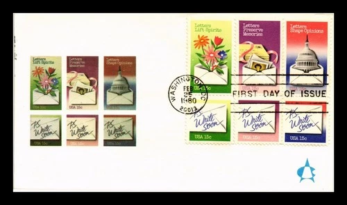 DR JIM STAMPS US COVER LETTER WRITING WEEK FDC COMBO ANDREWS CACHET