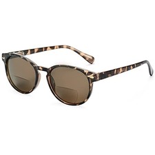 Madison Avenue Round Bifocal Reading Sunglasses for Women Men Demi 2.5x 2.5 x