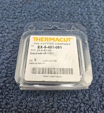 (QTY 5) Thermacut EX-5-401-051: Thermacut Electrode For Hypertherm, Powermax