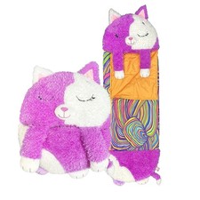 Happy Nappers - Purple White Cat