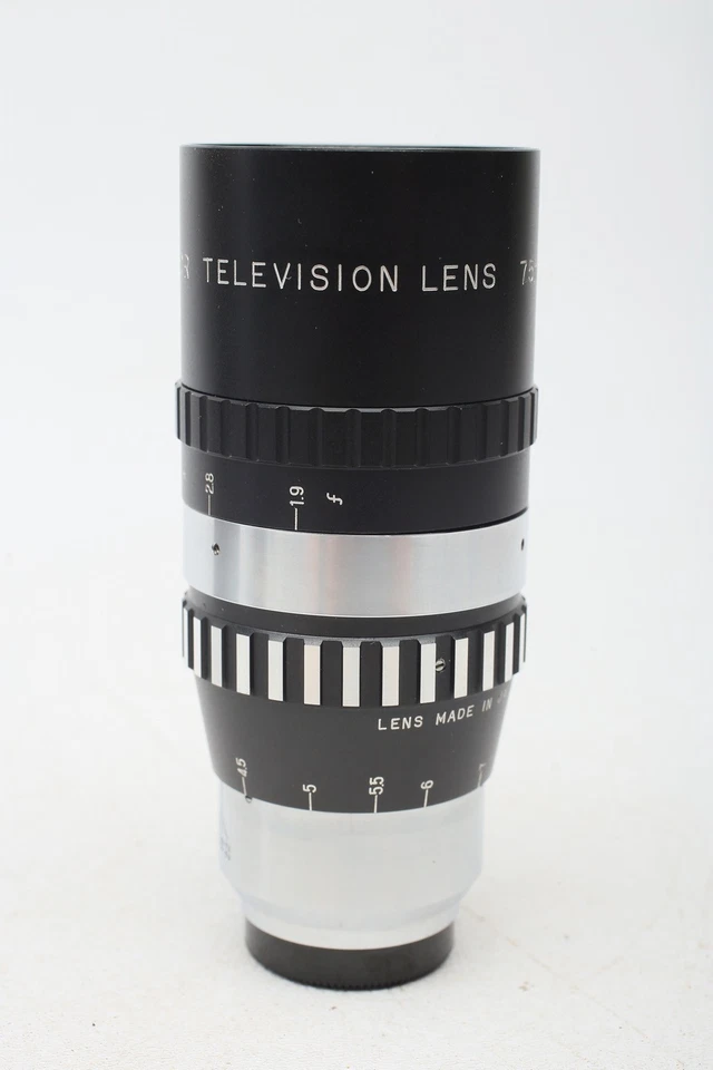 Soligor 75mm f1.9 Prime Television C-Mount-16 blade-75/1.9 Lens+SET++BEAUTY+READ - Image 4 of 4