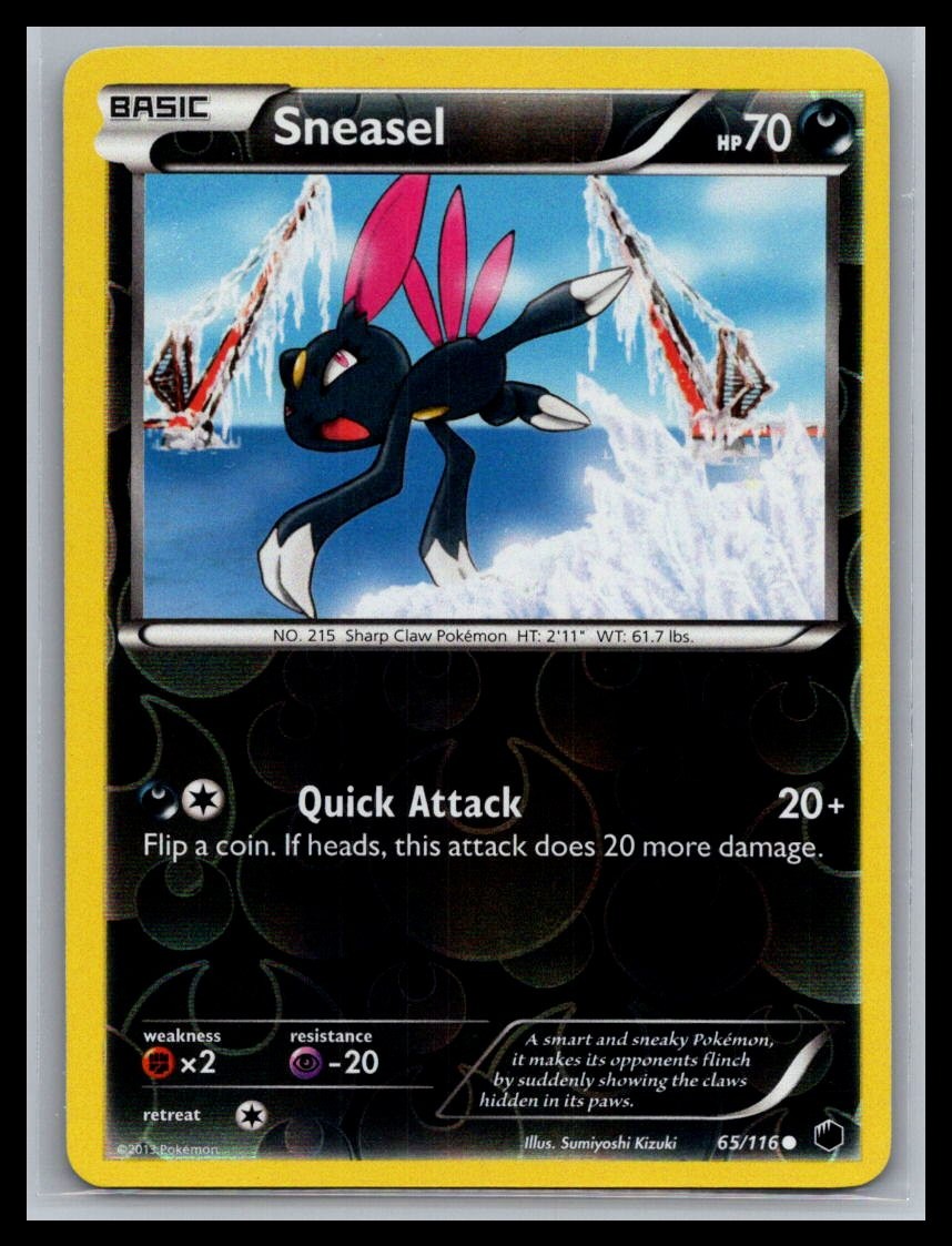 Sneasel Common Plasma Freeze 65/116 NM Pokémon