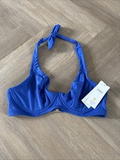 Marks and Spencer Underwired Plunge Bikini Top Size 36DD