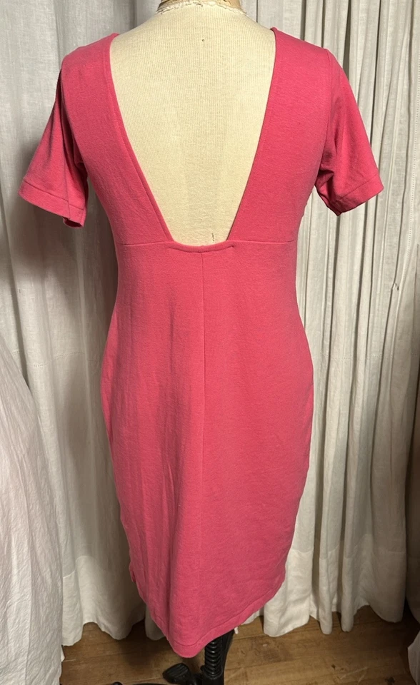 Vintage Avon Fashions Womens Pink Knit S Sleeve Dress Sz L NWT - Image 4 of 4