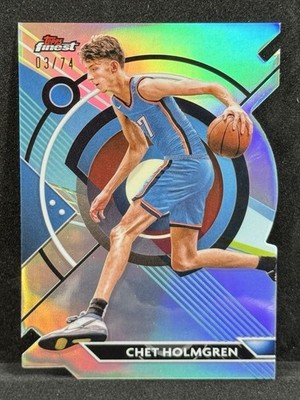 2024 Topps Finest - Chet Holmgren Common Die-Cut Refractor /74