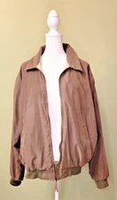 Vintage Weatherproof Garment Co Bomber Jacket Mens Medium Olive Full Zip Classic