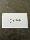 Jerry Rice Signed 3x5 Index Card Auto 49ers Raiders 100% Authentic