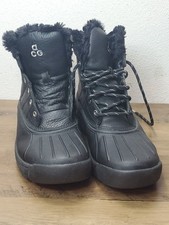 Nike ACG Woodside II Duck Boots Ladies Black Leather Size 8 Winter Waterproof