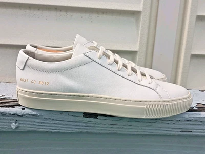 Common Projects Low 'Carta' 40EU 7/7.5US Mens 6037 w COA EUC $450 - Image 1 of 4