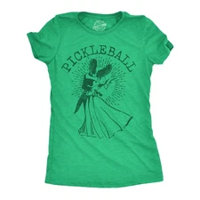 Womens Funny T Shirts Pickleball Ball Sarcastic Dance Graphic Novelty Tee for